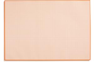 ‎YOUNIKAT Millimeterpapier-Block zum Beschreiben und skizzieren I zum Abreißen I Mathematisches Papier mit Linienstruktur I Büro und Schule I DIN A2 I groß I orange I Offset 90 g/m² 40 Blatt I dv779