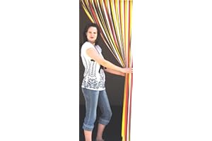 Holland Plastics Original Brand Heavy Duty Bug Blind,Strip Blind/Fly Blind-80cm- Complete with self adhesive fitting hooks for uPVC Door frames- Largest available! (SUMMER BEACH)