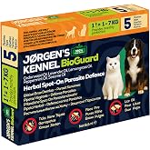 Jorgens Kennel Kedi & K&ouml;pek Dış Parazit Bitkisel Damla &ndash; Pire, Bit, Kene Koruması 5&times;1 ml