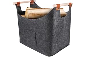 VUENICEE Borsa in feltro per legna da ardere