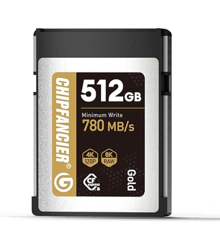 美品 ProGrade CFexpress Type B GOLD 512GB ProGrade Digital 512GB CFexpress 4.0 Type B Gold PGCFX512GATBH