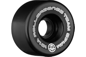 Rollerbones Team Logo 101A Recreational Roller Skate Wheels (Set of 8)