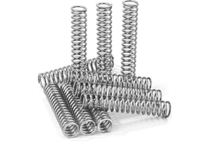 GUNGY Ressort de Compression 60mm Ressorts Compression en Acier Inoxydable Diamètre du Fil 1,5mm Diamètre intérieur 8mm Force du ressort 6,3KG 10 Pièces