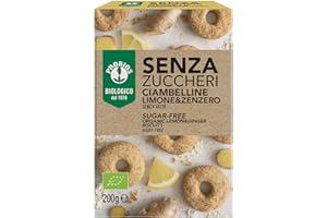 Probios Ciambelline Limone e Zenzero Bio - Senza Zuccheri - Confezione da 6 x 200 g
