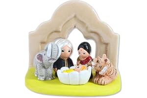 PROPOSTE RELIGIOSE Pesebre del Mundo de Cerámica de la Colección Pintado a Mano (India)