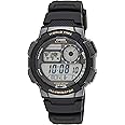 Casio Męski cyfrowy zegarek kwarcowy z plastikowym paskiem AE-1000W-1AVEF, Szary, pasek