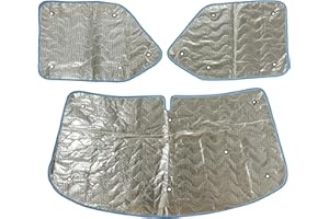 OLPRO Outdoor Leisure Products Estor térmico interno para cabina VW T4 Transporter - Juego de 3 piezas térmicas internas que se fijan con ventosas