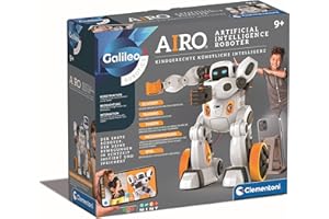 Clementoni Galileo AIRO - Mein interaktiver K.I. Roboter - Trainierbar mit künstlicher Intelligenz, erkennt Gesten- & Sprachsteuerung - Robotik-Spielzeug für Kinder ab 8 Jahren 59351