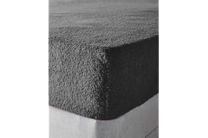 VALUE COMFORT HOME Super Soft TEDDY BEAR Fur Sherpa Fleece Winter Warm Fitted Sheet Bedding Bed Linen | Choice of 11 Colours 4ft Charcoal