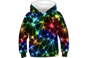 Ocean Plus Niño Colorido 3D Sudaderas con Capucha Adolescentes Pull-Over Kids Sudadera Manga Larga Hoodie