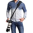 waka Camera Neck Strap Quick Release Safety Tether, Comfortable Durable Shoulder Sling Camera Strap, Black