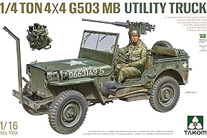 TAKOM TAK1016 1016 1/4 -ton 4×4 G503 MB utility truck inklusive Figur Maßstab 1:16 - Modellbau, TKO1016