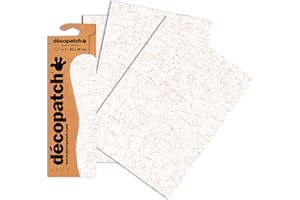 Decopatch Papier No. 444 (weiß gold, 395 x 298 mm) 3er Pack