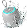 Tronsmart T7 Mini Compact Portable Bluetooth Speaker with Lights, Stereo Sound, Bluetooth 5.3, 18H Playtime, Stereo Pairing, Voice Assistant, IPX7 Waterproof Shower Speaker & Outdoor Speakers (Grey)