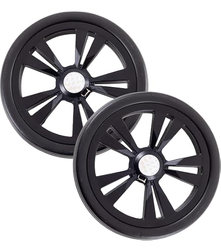 Andersen Ersatzräder-Set Für Alu Star Einkaufstrolley – 200 Mm, Silber, 2 Stück