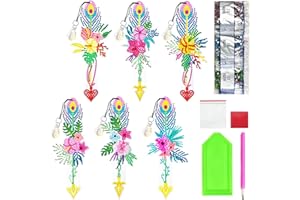 BINYI Diamond Painting Segnalibro Personalizzato Diy 5D Pittura Diamante Segnalibri Personalizzabili Maestre 6 Pz Diamant Painting Segnalibro Maestra Bookmark Segna Per Libri Regalo Bambini (Stile 1)