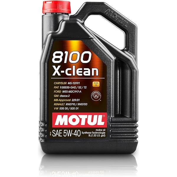 Motul 102051 8100 x-clean 5W40, 5 Liter, BLACK : Amazon.de: Auto 