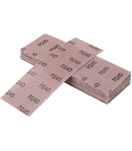 Bandes Abrasives MIRKA Abranet 70x125mm Grain P80 - Lot De 10, Autoagrippant, Ponçage Sans Poussière
