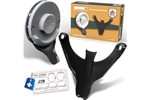 MaJoCompTec DRIPGUIDE Desagüe de condensación | Placa para desagüe para tapa de chimenea, accesorio para chimenea de escape de calefacción en autocaravanas (negro, estándar DRIPGUIDE Truma)