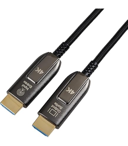 goobay Cavo HDMI ibrido ottico Ultra High-Speed (AOC) 8K / 60Hz Nero/grigio