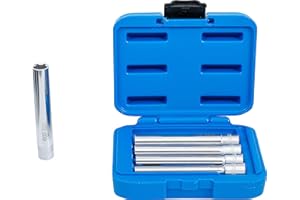 BGS 9863 | Juego de llaves de vaso hexagonal, extra largas | propulsión cuadrado interior 10 mm (3/8“) | 8 - 14 mm | 5 piezas