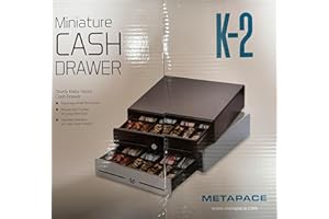 Metapace K-2 Miniatur-Kassenlade, 330x330x89mm, Weiss, Baby Frontöffnung Kass...