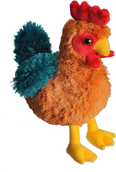 Wild Republic Hug 'ems Plüschtier, Kuscheltier, Hahn 18 Cm - 1