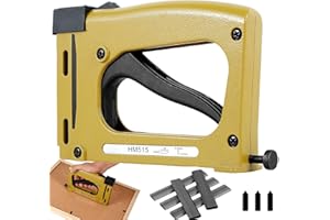 GATPHY Point Driver Draming für Bilderrahmenwerkzeuge Nagler mit 2000 Blattklammern Verstellbarer Polsterhefter zum Rahmen von Künstlergemälden und Bildern