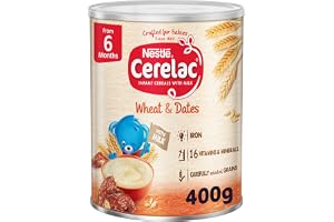 Cerelac Nestle Cerelac Infant Cereal Wheat & Dates, Tin Pack, 400G