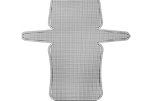 QUARKZMAN 2pz Foglio Tela in Rete Plastica 6 Conteggi 33cm/ 13"per Realizzare Borse Uncinetto Tracolla in Tela Vuota per Ricamo ad Ago Borsa Maglia Uncinetto, Nero