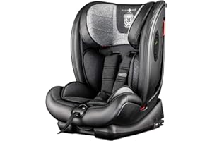 Cozy N Safe, Excalibur 9 Months - 12 Years (Group 1/2/3 9-36kg) 25KG Harness ISOFix Convertible Multistage Forward Facing, Reclining, Toddler/Child Car Seat (Graphite).
