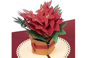 papercrush® Biglietto pop-up natalizio con “Stella di Natale”, biglietto 3D per l'Avvento o Natale