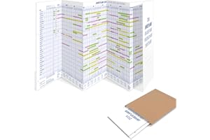 ‎YOHMOE Yohmoe® Mitarbeiter Urlaubsplaner 2024 faltbar, gefalzt Format 975x297 mm, großer Personalplaner Wandkalender für Urlaubsplanung, Dienstplaner Kalender über 14 Monate, Urlaubskalender