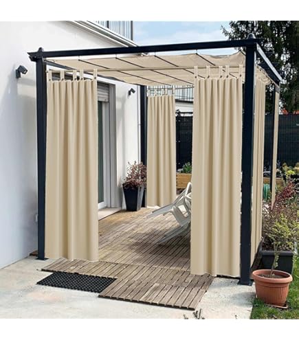 Tenda Da Esterno Personalizzabile Con Occhielli - Impermeabile, UV Protection, Per Patio, Balcone, Gazebo, 24 Colori - Foto 2
