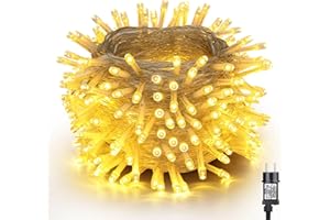 NEXVIN Guirlande Lumineuse Sapin de Noel 20M 200 LED Blanc Chaud Lumiere Sapin de Noel, Guirlande Electrique avec Minuterie 8 Modes, Decoration Noel Exterieur et Interieur