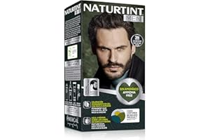 Naturtint Men | Coloración Permanente Sin Amoniaco | 100% Cobertura de Canas | Especial Hombres | Color natural y duradero | Ingredientes Naturales | 3N Castaño Oscuro | 170 ml