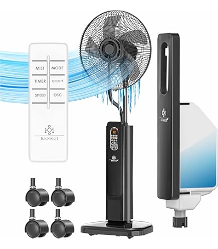 Mobile Klimaanlage Tragbar - 20000mAh Akku, 9L Wassertank, Nebelventilator Für Camping & Outdoor