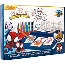 PAW PATROL - Set de stylos pulvérisateurs - Crayons de coloriage pour enfants - Kit de coloriage avec crayons de couleur et pages de coloriage