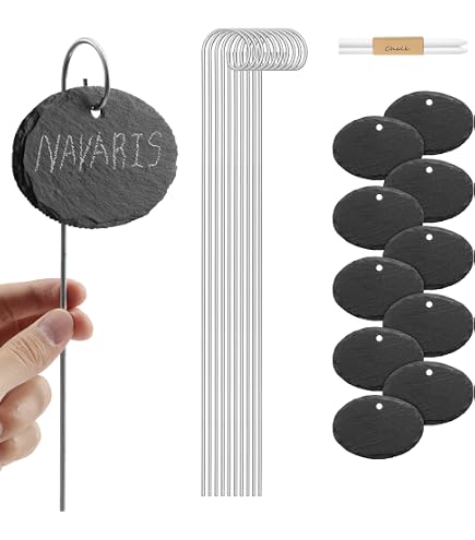 1000 Etichette Per Piante Da Giardino In Plastica PVC - 10 Pollici, Impermeabili, Con Penna Permanente, Multicolore - 4