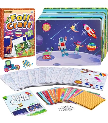 Liangding Folienspaß Einhörner & Prinzessinnen - Bastelset Für Mädchen 4-9 Jahre