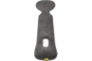 ‎AEROMOOV Aeromoov - Baby Sitzauflage Air Layer - Einlage Für Autositz oder Kinderwagen - Gruppe 1 - Antischwitz Sommerbezug - Bio-Baumwolle - Anthracite