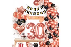 30 Geburtstag Deko, 30 Geburtstag Männer Frauen, 30. Geburtstag Deko Luftballons Geburtstag, Konfetti Luftballons Deko 30 Geburtstag Frau Mann, 30 Geburtstagdeko Happy Birthday Party Deko