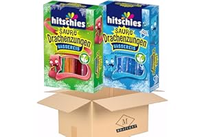 Hitschies Saure Drachenzungen Wassereis Set 1x Wassereis 1x Wassereis Blau Hitschler 2x400ml (800ml) by MBaccent + MBAccent Sticker