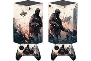 PlayVital Adesivo Skin per Xbox Series X Console&Controller,Sticker Decal Cover Vinile per Xbox Series X-Avanguardia Solitaria