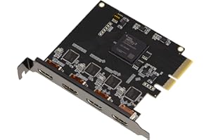 KALEA-INFORMATIQUE Carte PCIe pour Capture de Flux vidéo HDMI. Enregistre jusqu'à 4 Flux en même Temps sans Compression. Compatible HD et 4K.