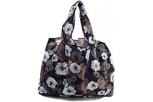 BEEFLYING 3 pezzi sacchetti della spesa pieghevoli in nylon riutilizzabili borse della spesa per il riciclaggio impermeabili