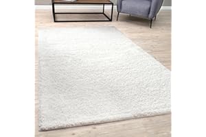 BORING PANDA Living Room Rug - Cosy, Soft and Easy-to-Clean Area Rugs for Bedrooms and Kitchens, (White, 60 x 110 cm)