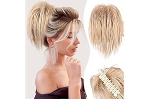 POLOGMASE Pince pour cheval en désordre | Pince à cheveux Chouchou Cheval Chignons | Messy Bun Morceau cheveux Pince à cheveux Chignon ondulé Chignon bouclé pour femme