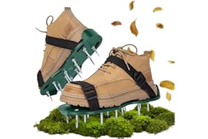 SIKEYDELS Chaussures de Gazon,Réglables Pour Une Utilisation Efficace Pour une Ventilation Chaussure d'aération De Pelouse, Chaussures Aératrices de Pelouse Parfaites Aérateur de Gazon,Aérer le Sol Mou