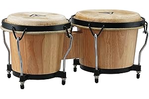 Tycoon Percussion TB-8 B N Ritmo Bongos - Natural Finish, 6-inch / 7-inch